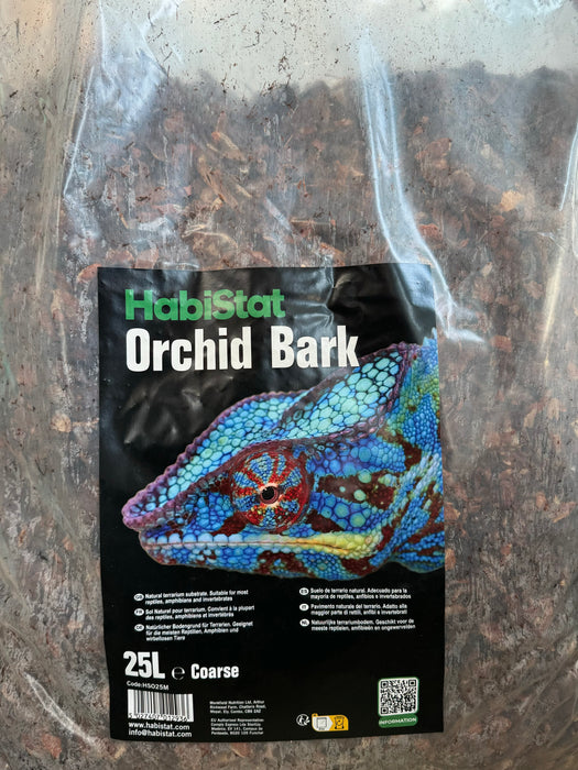 HabiStat Orchid Bark Substrate, Coarse 25L